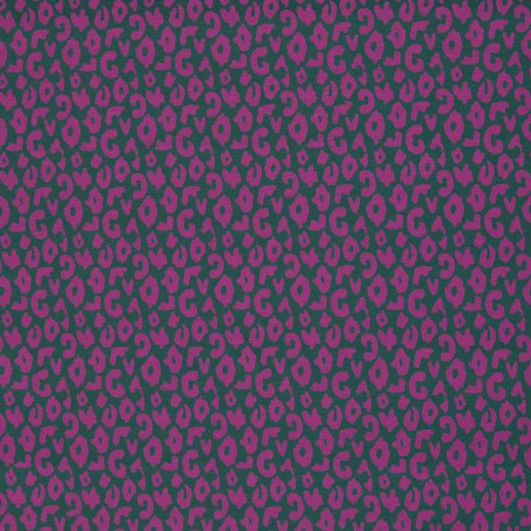 Baumwolljersey Happy Leo Petrol/Pink by Swafing von Cherry Picking